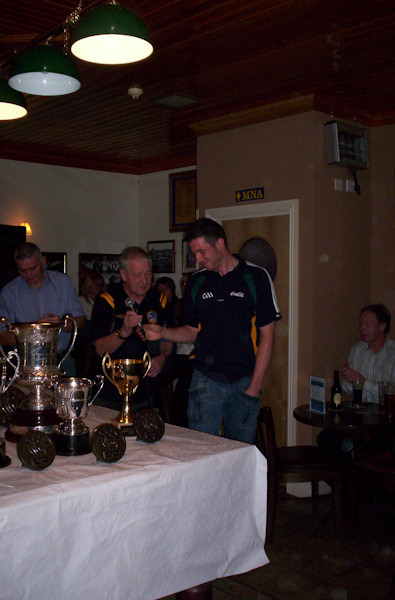 Club Chairman Malachy Heaney with special guest Sean Cavanagh